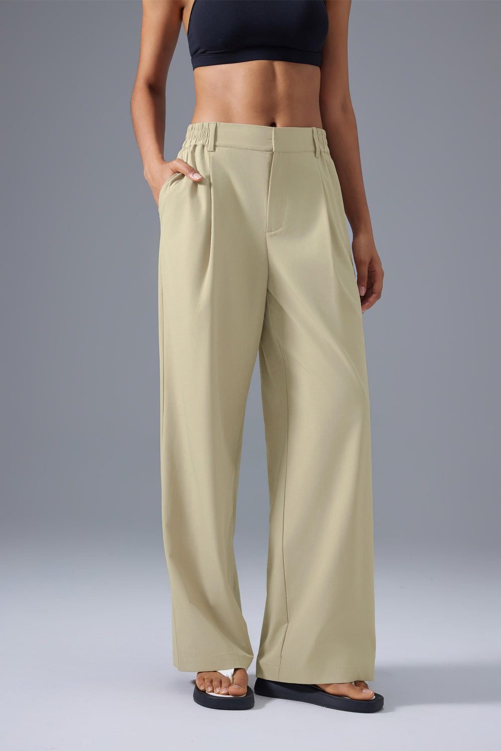 Cooling, Breathable & Wrinkle-Free Conquer Wide Leg Trousers