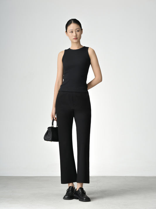 [Petite Collection] Wrinkle-Free, Cooling & Stretchable With Elastic Waistband Dreamscape Trousers