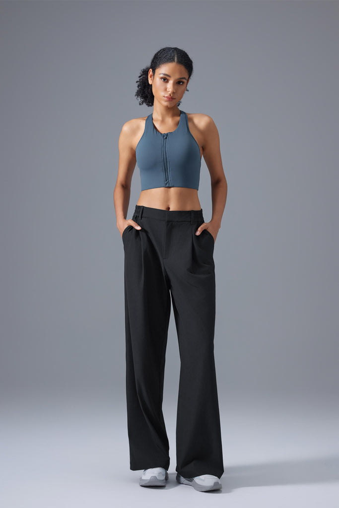 Cooling, Breathable & Wrinkle-Free Conquer Wide Leg Trousers