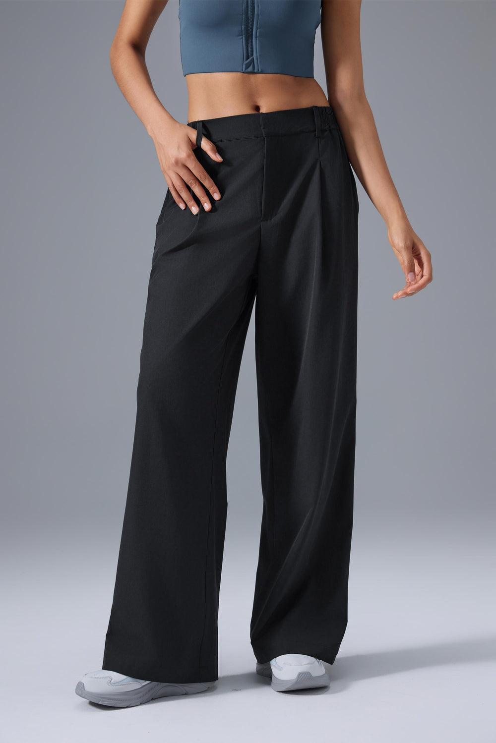 Cooling, Breathable & Wrinkle-Free Conquer Wide Leg Trousers
