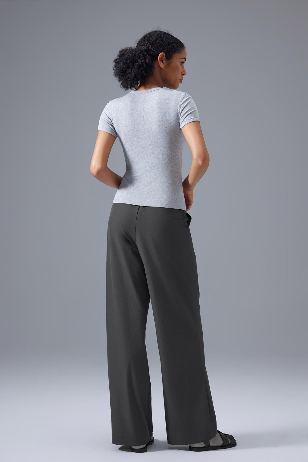 Cooling, Breathable & Wrinkle-Free Conquer Wide Leg Trousers
