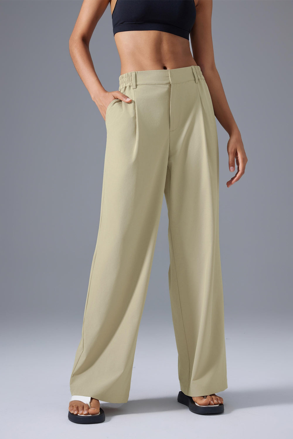 Cooling, Breathable & Wrinkle-Free Conquer Wide Leg Trousers