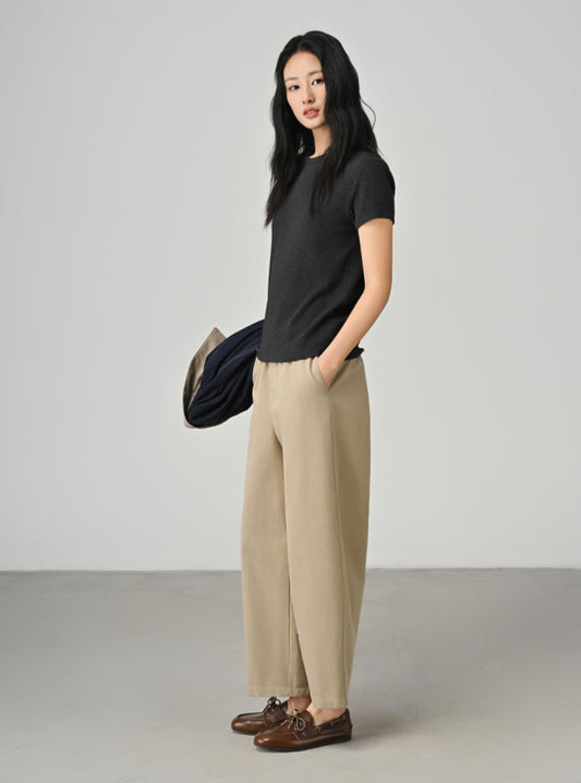 Wrinkle-Free, Cooling & Buttery Soft Elastic Waistband High Flier Trouser